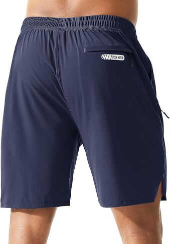 Men's Athletic Shorts 2 Pack 7 Inch Inseam Lightweight Quick Dry Workout Shorts for Men Gym Running Training in Saudi Arabia