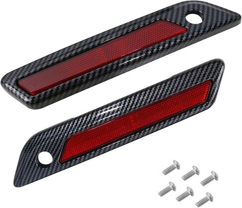 Saddlebag Outer Lid Hinge Light Kits for Harley Glide Road King Touring Side Case Cover 2014-2023 Motorcycle Side Box Cover Light Left+Right Carbon Fiber Gray 2Pcs - Upgrade Riding Experience in Saudi Arabia