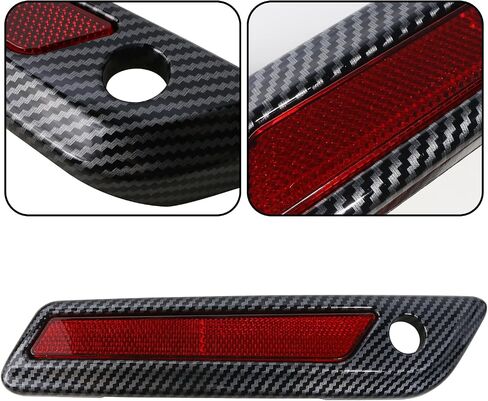 Saddlebag Outer Lid Hinge Light Kits for Harley Glide Road King Touring Side Case Cover 2014-2023 Motorcycle Side Box Cover Light Left+Right Carbon Fiber Gray 2Pcs - Upgrade Riding Experience in Saudi Arabia