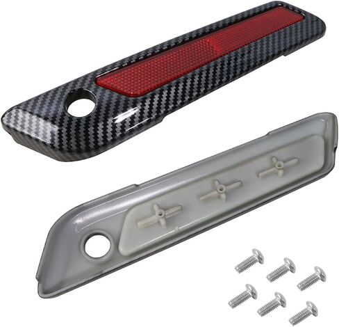 Saddlebag Outer Lid Hinge Light Kits for Harley Glide Road King Touring Side Case Cover 2014-2023 Motorcycle Side Box Cover Light Left+Right Carbon Fiber Gray 2Pcs - Upgrade Riding Experience in Saudi Arabia