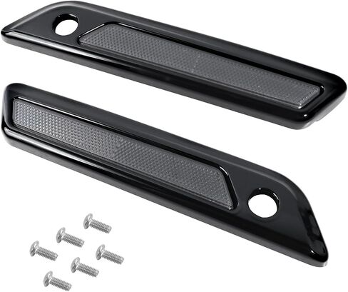 Saddlebag Outer Lid Hinge Light Kits for Harley Glide Road King Touring Side Case Cover 2014-2023 Motorcycle Side Box Cover Light Left+Right Carbon Fiber Gray 2Pcs - Upgrade Riding Experience in Saudi Arabia