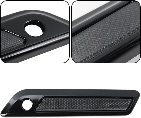 Saddlebag Outer Lid Hinge Light Kits for Harley Glide Road King Touring Side Case Cover 2014-2023 Motorcycle Side Box Cover Light Left+Right Carbon Fiber Gray 2Pcs - Upgrade Riding Experience in Saudi Arabia