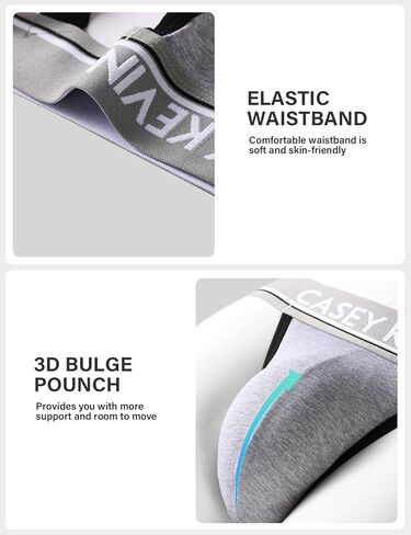 Casey Kevin Mens Cotton Jock Strap Breathable Thong Underwear Athletic Supporter for Men in Kuwait