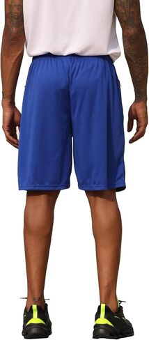 BUYJYA 3 Pack Men's Athletic Running Shorts Gym Basketball Lightweight Casual Short with Zipper Pocket Gift in Saudi Arabia
