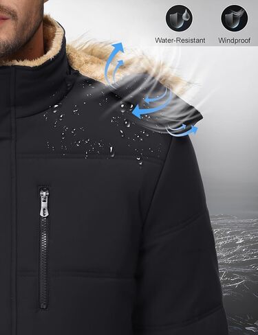 سترة Cotrasen للرجال الشتوية السمك الدافئ الصوف المبطن بالستران المائي in Kuwait