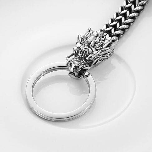 Hzman الفولاذ المقاوم للصدأ من الفولاذ المقاوم للصدأ للسيارات مفتاح السيارة Heavy Duty Carner Cool Viking Animal Keychain لمفتاح الدراجات النارية للسيارة in Kuwait