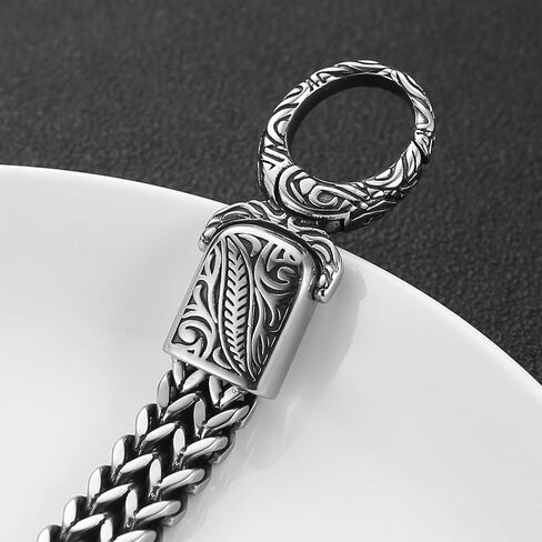 Hzman الفولاذ المقاوم للصدأ من الفولاذ المقاوم للصدأ للسيارات مفتاح السيارة Heavy Duty Carner Cool Viking Animal Keychain لمفتاح الدراجات النارية للسيارة in Kuwait