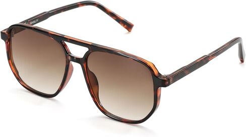 Retro Aviator Sunglasses for Women & Men Lightweight Square Shade UV400 Protection Unisex Sun Glasses Frame in Kuwait
