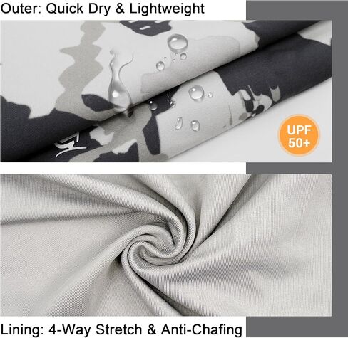 Palmyth 2 in 1 Mens Swim Trunks with Compression Liner 5 Inch Quick Dry Men's Swim Suit with Pockets in Kuwait