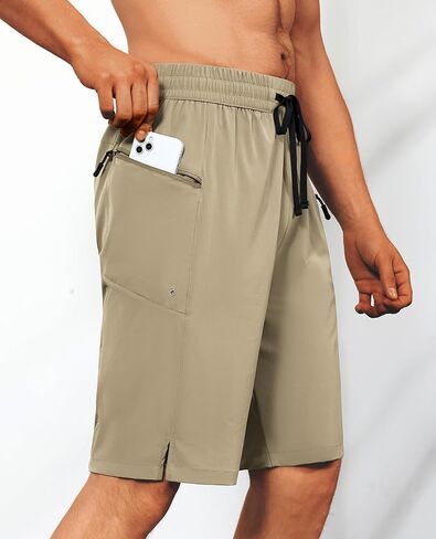 Men's Swim Trunks Quick Dry Beach Shorts with Zipper Pockets, UPF 50+, Swimming, Surfing, Outdoor - No Mesh Liner in Kuwait