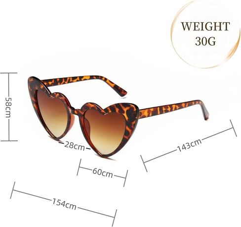 Vintage Love Heart Shaped Sunglasses for Women, Cat Eye Mod Style Retro Glasses in Saudi Arabia