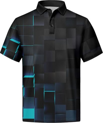 V Valanch Mens Polo قمصان قصيرة الأكمام رطوبة الفتل غولف تنس بولو القمصان غير الرسمية in Kuwait