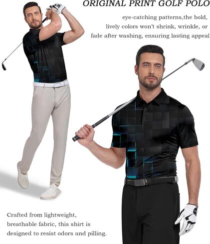 V Valanch Mens Polo قمصان قصيرة الأكمام رطوبة الفتل غولف تنس بولو القمصان غير الرسمية in Kuwait
