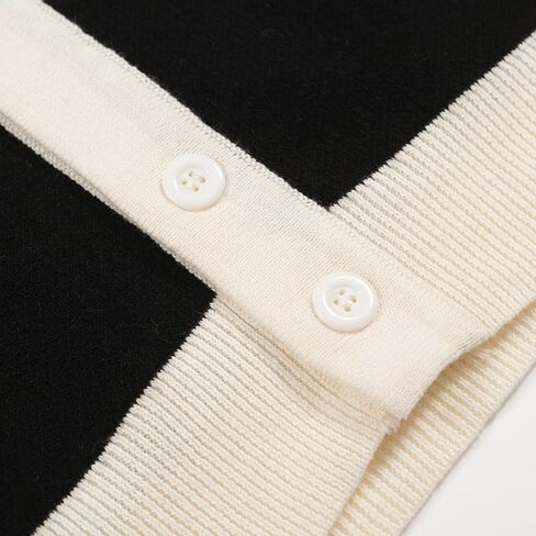 OXKNIT Mens Casual 60s Retro White Flower Knitted Short Sleeve Vintage Button Down Golf Polo in Kuwait