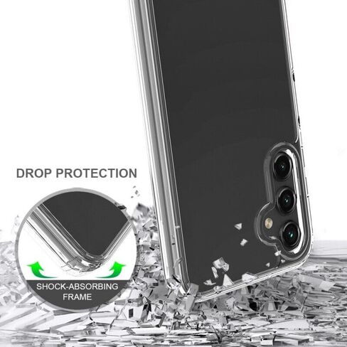 for Samsung Galaxy A14 5G (SM-A146) - Shockproof Defender Phone Case w/Ring Stand - RS3 Black in Saudi Arabia