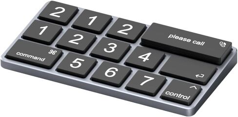 Hagibis Temporary Car Parking Phone Number Card Rotation Hidden Telephone Number Plate Styling for Apple Magic Keyboard with 5 Sets of Numeric Keyboard caps (2-Row) in Kuwait