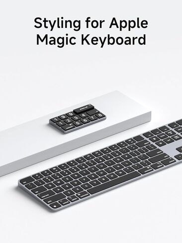 Hagibis Temporary Car Parking Phone Number Card Rotation Hidden Telephone Number Plate Styling for Apple Magic Keyboard with 5 Sets of Numeric Keyboard caps (2-Row) in Kuwait