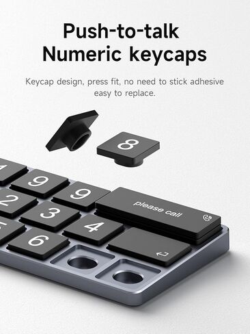 Hagibis Temporary Car Parking Phone Number Card Rotation Hidden Telephone Number Plate Styling for Apple Magic Keyboard with 5 Sets of Numeric Keyboard caps (2-Row) in Kuwait