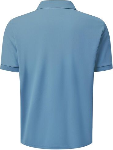 Men's Classic Short Sleeve Polo Shirt Casual Lightweight Solid Golf Shirts with Pocket in Saudi Arabia