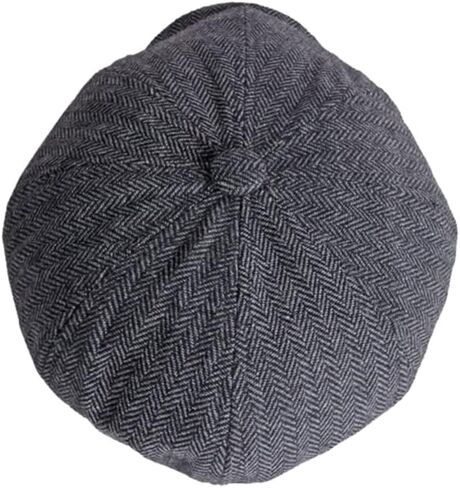 Freebird99 Newsboy Herringbone Ivy Irish Flat Cap Paperboy Cabbie Gatsby Hat in Kuwait