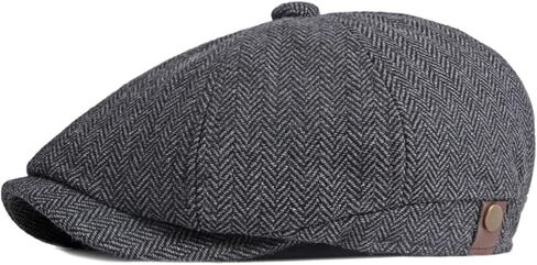Freebird99 Newsboy Herringbone Ivy Irish Flat Cap Paperboy Cabbie Gatsby Hat in Kuwait