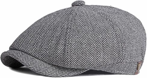 Freebird99 Newsboy Herringbone Ivy Irish Flat Cap Paperboy Cabbie Gatsby Hat in Kuwait