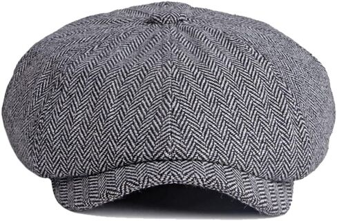 Freebird99 Newsboy Herringbone Ivy Irish Flat Cap Paperboy Cabbie Gatsby Hat in Kuwait