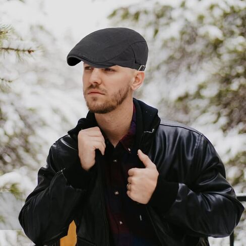 Meioro Men's Newsboy Cap Ivy Cotton Flat Hat Cabbie Cabbie Driving Hats Gatsby Gatsby Irish Hunting Beret Caps in Kuwait