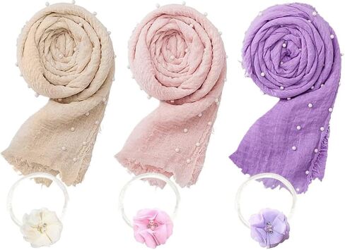 Newborn Photography Props Blanket-6 Pcs Baby Photoshoot Props Wrap for Boy Girl Baby Photo Props Blanket Headbands in Saudi Arabia