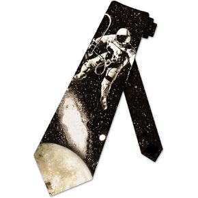 Three Rooker Astronaut Ties Space Walk Mens Astronomy Necktie