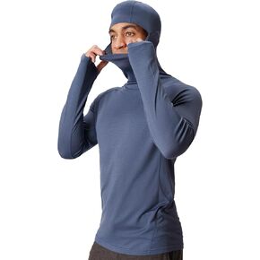 Men Merinoaire® Snorkel Hoodie by Woolly | RWS معتمد | ناعم ، خالي من الرائحة الكريهة ، مصممة سياتل
