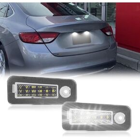 2PCS LED لوحة LED لوحة مصباح LIGHT ASSEMBLY استبدال لعام 2015 2016 2017 Chrysler 200 6000k أبيض لوحة الترخيص لوحة الإضاءة ، A8815G 68248855AA 6824854AA