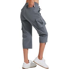 Pioneer Camp Camp Cargo Capris Capris Pants Lightweight Frevel Dry Outdoor Camping Stretch Summer Pants للنساء غير الرسمي