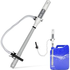 Portable Power Battery Transfer Pump,Hand-Held Gas Siphon Pump For Gasoline, Oil, Diesel,Fuel,Fluid,Liquid,Water,With Auto Stop Sensor,2.4Gpm Flow