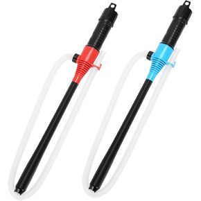 2 PCS مضخة بطارية الطاقة المحمولة ، مضخة نقل المياه الكهربائية نقل المياه المحمولة ، 2.2 جالون لكل دقيقة ، مضخة السيفون لخزان أسماك غاز مياه الوقود (الأزرق ، الأحمر)