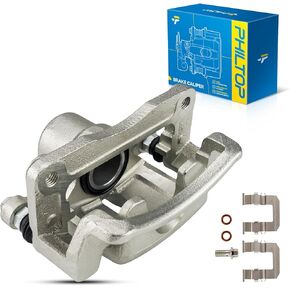 PHILTOP 18-B5040 Rear Left Side Disc Brake Caliper Assembly Fit for Chevrolet Equinox 2007-2017, Captiva Sport 2012-2015, Saturn Vue 2008-2010, Pontiac Torrent 2007-2009, GMC Terrain 2010-2014