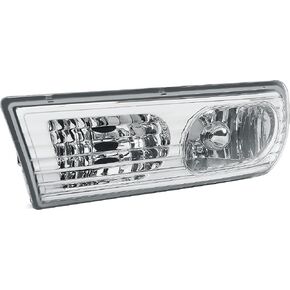 HECASA Pair Fog Lights Assembly Compatible with 2007-2009 Honda Acura MDX Replacement for AC2592107 AC2593107 33951STXA01 33901STXA01 Halogen Front Bumper Driving Lamps - Driver & Passenger Side