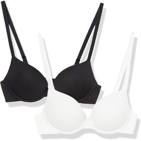 Amazon Essentials Women's Push-Up Cotton Bra, Pack of 2