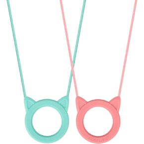 2pcs Cat Eyeglasses Necklace Loop String Holder Straps Cord, Sunglasses Ring Chains Rope for Men Women