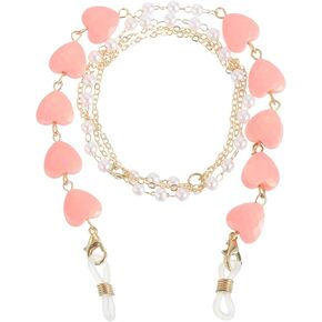 uxcell Beads Eyeglass Chain, Pearl Glasses Strap Eyewear Retainer Chain Around Neck Sunglass Holder for Girls Women