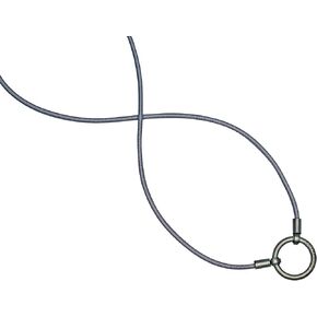 Laloop The Rae Eyeglass Necklace حامل 25 "سلك الفضة تمتد مع حلقة مفصلية دوارة بلاستيكية | سلسلة نظارات العين للنساء والرجال