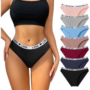 ثونغات سلسة للنساء صفيق عالي المدى امتداد مثير للسيدات محب بيكيني سراويل 7pack