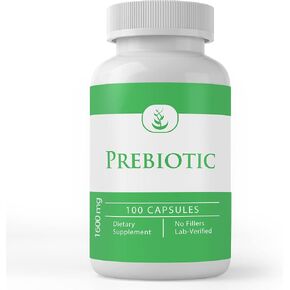 PURE ORIGINAL INGREDIENTS Prebiotic, (100 Capsules) Always Pure, No Additives Or Fillers, Lab Verified