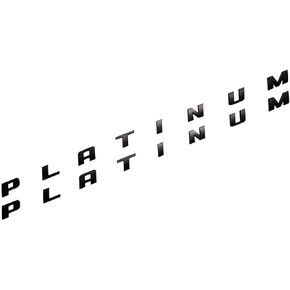 2pcs Platinum Emblems Side Badge Nameplate 3D Replacement for F150 F250 F350 Platinum Matte Black