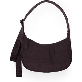 BAGGU Medium Nylon Crescent Bag - Chocolate Plum