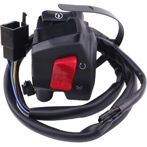 Right Handlebar Start Stop Kill Switch Compatible with Honda CBR600 CBR600F4i CBR600RR 2001-2006 CBR 600 F4i 01-06 35013-MBW-A12 35013-MBW-A11 35013-MBW-A10 Throttle Starter Hand Control Switch