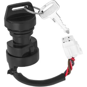 Ignition Key Switch for Yamaha Grizzly 400 2007-2008 Kodiak 400 450 Wolverine 450 Grizzly 450 2003-2014 YFZ450 2004-2013, OEM# 5TG-82510-01-00 5TG-82510-02-00