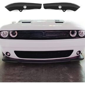Cherocar Front Lip Splitter Presector Protector Protection Cover Guard For 2015-2021 Dodge Challenger Scat Pack SRT 392 ، for 2019-2021 RT GT (Carbon Carbon)
