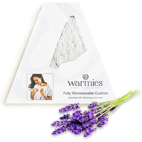 Intelex Warmies Microwavable Lavender Scented Heart Heat Pad, Marshmellow Brown