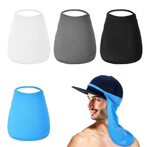 4pcs للجنسين عنق الوجه غلاف الوجه الحماية من أشعة الشمس ، والوجه تغطية لصيد الأسماك في الهواء الطلق ، وقبعة مع رجال غطاء الرقبة